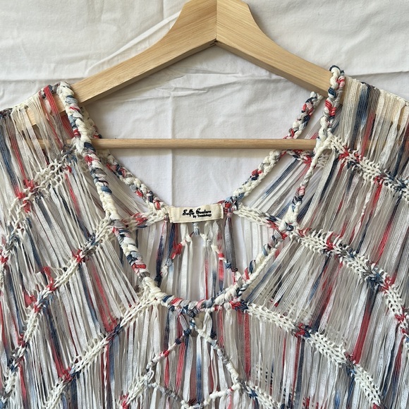 Selfie Couture by Trendology, Bohemian Style Macramé Ribbon Tank Top/Vest, Size - Picture 3 of 4